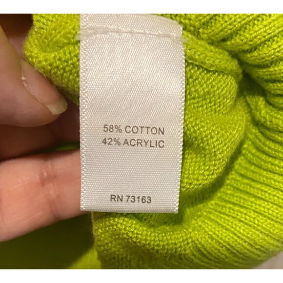 Cable and Gauge green knit top size XL - Picture 6 of 7